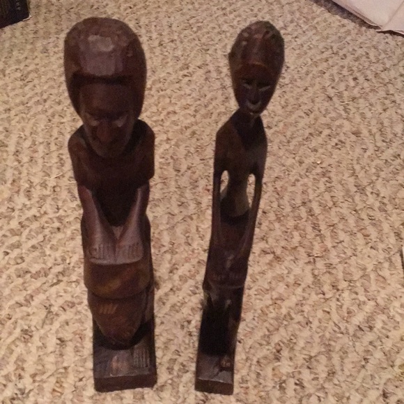 Other - Wooden hand carved figures made in Ghana